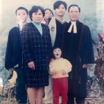 6-6.祖父祖母和我與妹妹賴啟馨及堂姐賴翔雲堂哥賴俊華在泰武教會續聘留影